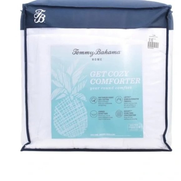 Tommy Bahama Other - BRAND NEW! Tommy Bahama Get Cozy Down Alternative Comforter Full/Queen White 300
